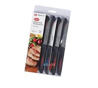 alpina Ensemble de Couteaux en Bloc de Bois - 22 Pièces, Noir/Argenté, 12 couteaux