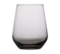 alpina Lot de 4 verres fumés vintage rétro 450 ml, Fumé.