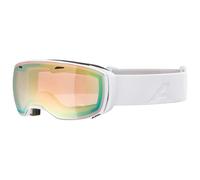 Alpina - Estetica QV Mirror Photochromic S2-S4 (VLT 22-6%) - Masque de ski - white gloss / mirror gold