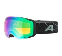 Alpina - Falera Mag Q-Lite Mir. S2 (VLT 25%) + S1 (VLT 65%) - Masque de ski - black / green mat / green mirror