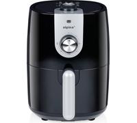 alpina Friteuse à air chaud 2L Airfryer convient pour 2 à 3 personnes - Friteuse à air avec minuterie et température réglable - Mini-four et friteuse à air - Plastique - Noir