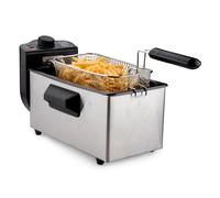 alpina Friteuse électrique - 3 Litres - 2000 Watts - Acier inoxydable - Avec The