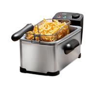 alpina Friteuse Électrique Huile 3L avec Thermostat Réglable et Panier Amovible