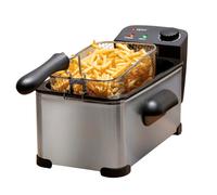 alpina Friteuse Électrique Huile 3L avec Thermostat Réglable et Panier Amovible