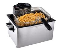 alpina Friteuse Huile 5 Litres - Double Bac avec 3 Paniers - avec Température Ré