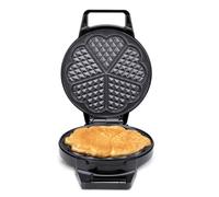 alpina Gaufrier - Forme Coeur - Revêtement Antiadhésif - 5 Gaufres - 1000 W - Noir