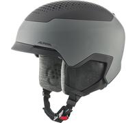 ALPINA Gems Casque de Ski Unisexe pour Adulte Gris Midnight-Grey Black Mat 55-59