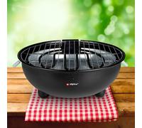 alpina Gril de table électrique BBQ - gril électrique - gril d'intérieur - 1250W - Ø 30 cm - noir