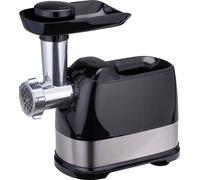 alpina Hachoir à viande électrique 600 watts - 3 tranches 3/5/7 mm - 1,5 kg de viande par minute - Acier inoxydable - Argenté