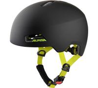 ALPINA HACKNEY casque de vélo pour enfants noir mat-jaune néon 51-56cm