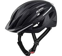 ALPINA HAGA, Black Matt, 55-59 cm, Casque de vélo pour Femmes et Hommes, Haute sécurité et Confort avec Ergo Flex et lumière intégrée