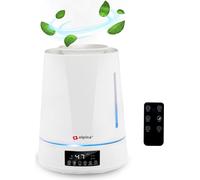 alpina Humidificateur d'air 4L Aroma Diffuser avec minuterie - Purificateur d'air ambiant 25W pour l'aromathérapie - pièces de 15 à 30m² - avec télécommande - écran LED - blanc