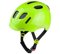 ALPINA XIMO 2 Flash - Casque de vélo léger et sûr pour Enfants avec LED intégrés - be Visible Gloss - 47-51