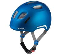 ALPINA XIMO 2 Flash - Casque de vélo léger et sûr pour Enfants avec LED intégrés - Blue Matt - 47-51