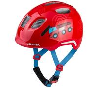 ALPINA XIMO 2 Flash - Casque de vélo léger et sûr pour Enfants avec LED intégrés - Fire Fighter Gloss - 49-54