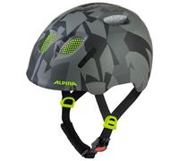 ALPINA XIMO 2 L.E. (Mat) - Casque de vélo léger et sûr pour Enfants avec LED optionnel - Black Neon Camo Matt - 49-54