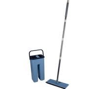 alpina Kit lave-sol avec seau, 2 chiffons microfibres inclus - pour sols durs - pivotant à 360