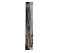 Alpina lot de 4 pics à brochettes pour barbecue - 38 cm