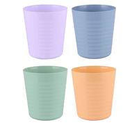 Gobelets en plastique de 230 ml, réutilisables, empilables pour enfants, pique-niques, fêtes, barbecue, voyage, cuisine, couleurs pastel assorties