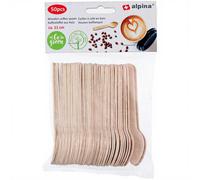 Alpina Lot de 50 cuillères à café en bois - 11 cm
