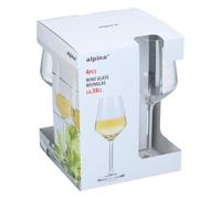 Alpina Lot de verres à vin - 380 ml (4 pièces)