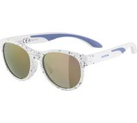 ALPINA Lunettes de soleil JOLA unisexes pour enfant, blanc/lilas, taille unique, blanc/violet brillant, taille unique