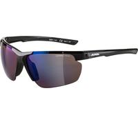 Alpina Defey Hr Mirrored Polarized Sunglasses Noir Blue Mirror/CAT3 Black