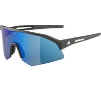 Alpina - Sonic HR Q-Lite Mirror Cat. 3 - Lunettes vélo - black matt / q-lite pink / blue mirror