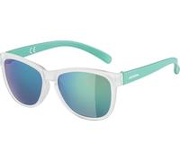 ALPINA Luzy Lunettes de Soleil, Vert Transparent Mat, Taille Unique Mixte Enfant