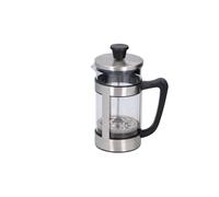 alpina Cafetière (environ 1 l) - Acier inoxydable - Argenté - 16,5 x 10 x 21,5 cm