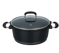alpina Marmite Ø 24 Cm Induction/Gaz/Céramique - Poignées en Silicone - Lavable
