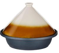 alpina Marmite à tajine 2,5L Convient pour l'induction - Marmite avec couvercle en céramique Ø30cm - Robuste marmite à vapeur pour tajine et plus - Stylé et pratique