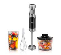 alpina Mixeur Plongeant avec Hachoir 1000W - Incluant une Tasse à Mesurer et un