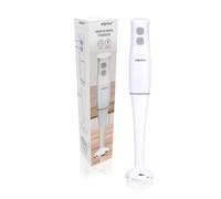 alpina Mixeur Plongeant pour Cuisine 400W - Hand Blender avec Fonction Turbo et Bras Amovible - pour Soupes, Smoothies et Aliments pour Bébés - Lames en Acier Inoxydable - Blanc
