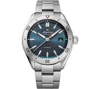 Alpina Montre analogique pour Homme à Quartz avec Bracelet en Acier Inoxydable mid-39663, Argent
