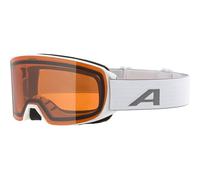 ALPINA NAKISKA Q-LITE - Masque de ski OTG anti-buée, extrêmement robuste et incassable, protection UV 100% pour adultes, white matt