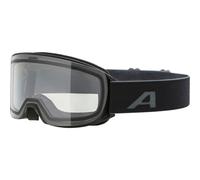 ALPINA NAKISKA Q-LITE - Masque de ski OTG anti-buée, extrêmement robuste et incassable, protection UV 100% pour adultes, black matt