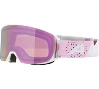 ALPINA NAKISKA Q-LITE - Masque de ski OTG anti-buée, extrêmement robuste et incassable, protection UV 100% pour adultes, white-rose matt