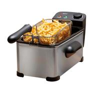 Alpina Friteuse électrique 3L 2000W – Thermostat réglable, panier amovible – Inox
