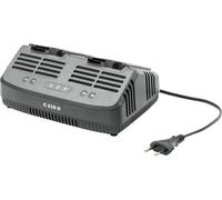 STIGA Double Chargeur Standard C 215 D 20 V, Courant de Charge 2 Ah, Prise Europlug