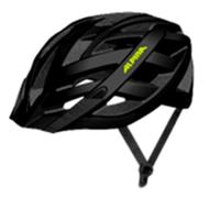 ALPINA PANOMA 3.0, Black-Neon Matt, 56-59 cm, Casque de Cyclisme de Tourisme optimalement ventilé avec lumière LED optionnelle pour Adultes.