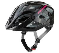 ALPINA PANOMA 3.0, Black-Pink Gloss, 52-57 cm, Casque de Cyclisme de Tourisme optimalement ventilé avec lumière LED optionnelle pour Adultes.