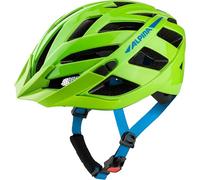 ALPINA PANOMA 3.0, Green-Blue Gloss, 52-57 cm, Casque de Cyclisme de Tourisme optimalement ventilé avec lumière LED optionnelle pour Adultes.