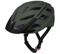 ALPINA PANOMA 3.0, Olive Matt, 52-57 cm, Casque de Cyclisme de Tourisme optimalement ventilé avec lumière LED optionnelle pour Adultes.