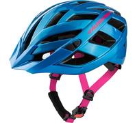 ALPINA PANOMA 3.0, True Blue-Pink Gloss, 56-59 cm, Casque de Cyclisme de Tourisme optimalement ventilé avec lumière LED optionnelle pour Adultes.