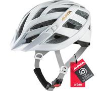 ALPINA PANOMA Classic, White-Prosecco Gloss, 52-57 cm, Casque de vélo de Tourisme optimalement ventilé avec lumière LED optionnelle pour Adultes