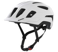 ALPINA PARANUS - Casque de vélo léger, Excellente Absorption des Chocs grâce au Hi-EPS, Grande Ventilation, Filet Anti-Insectes intégré et Ajustement Personnalisable - White Matt - 55-59