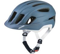 ALPINA PARANUS - Casque de vélo léger, Excellente Absorption des Chocs grâce au Hi-EPS, Grande Ventilation, Filet Anti-Insectes intégré et Ajustement Personnalisable - Pebble Blue Matt - 55-59