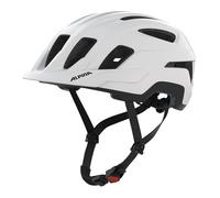 ALPINA PARANUS - Casque de vélo léger, Excellente Absorption des Chocs grâce au Hi-EPS, Grande Ventilation, Filet Anti-Insectes intégré et Ajustement Personnalisable - White Matt - 52-56
