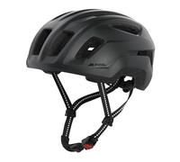 ALPINA PARANUS Urban - Casque de vélo avec feu arrière LED, Coque intérieure légère en Hi-EPS, Grande Ventilation, réglage Individuel et Filet Anti-Insectes intégré - Black Matt - 52-56